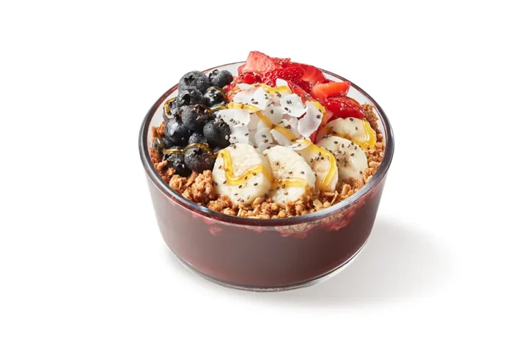 Acai Bowl from the tropical smoothie menu