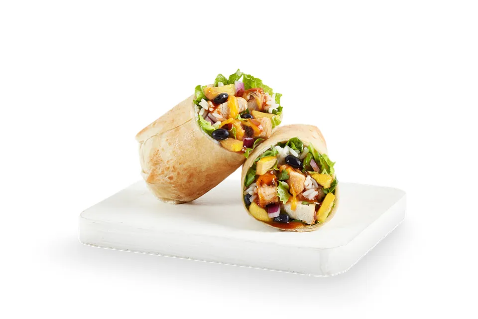 Caribbean Jerk Chicken from the tropical smoothie menu