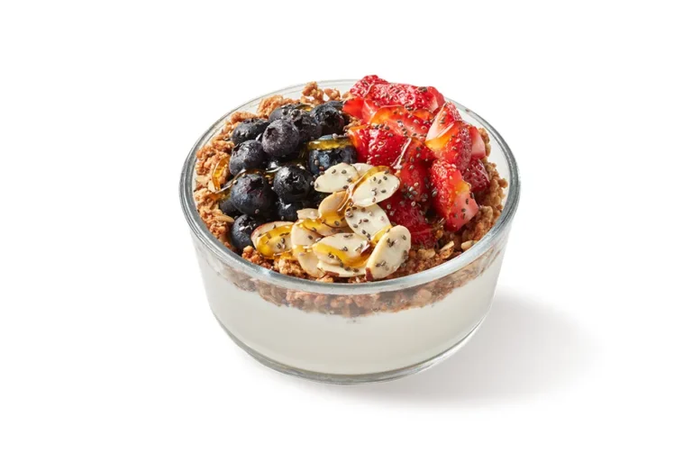 Mixed Berry Greek Yogurt from the tropical smoothie menu