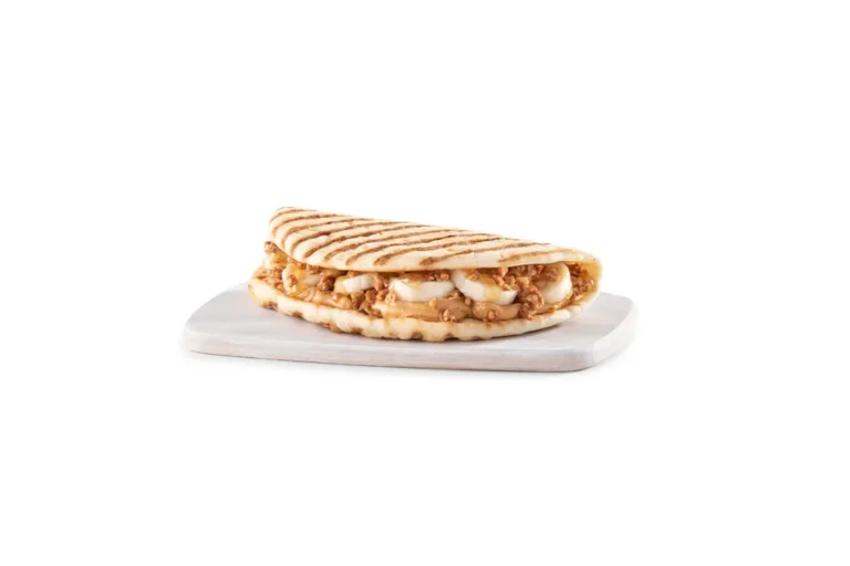 PB Banana Crunch Flatbread from the tropical smoothie menu