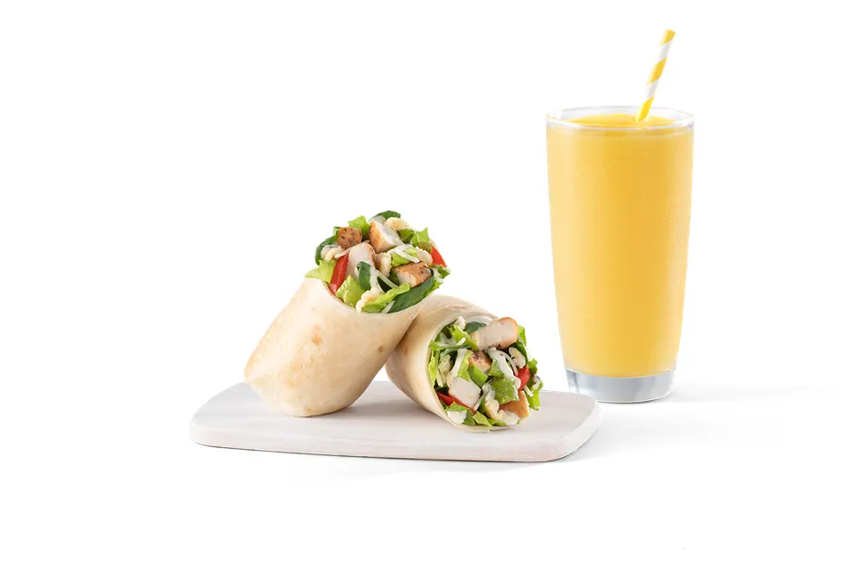 Smoothie And A Wrap from the tropical smoothie menu