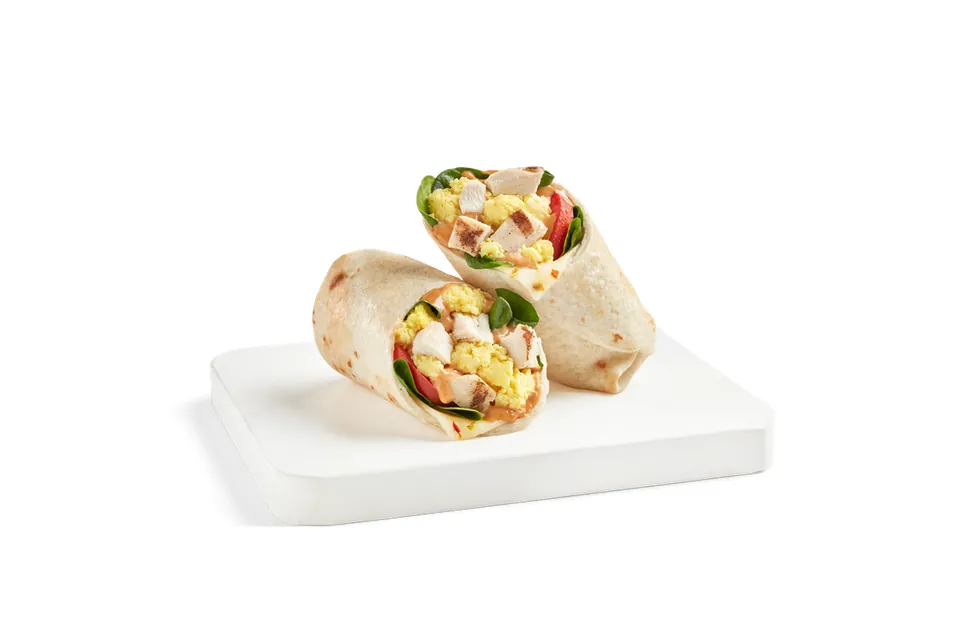 Southwest Wrap from the tropical smoothie menu