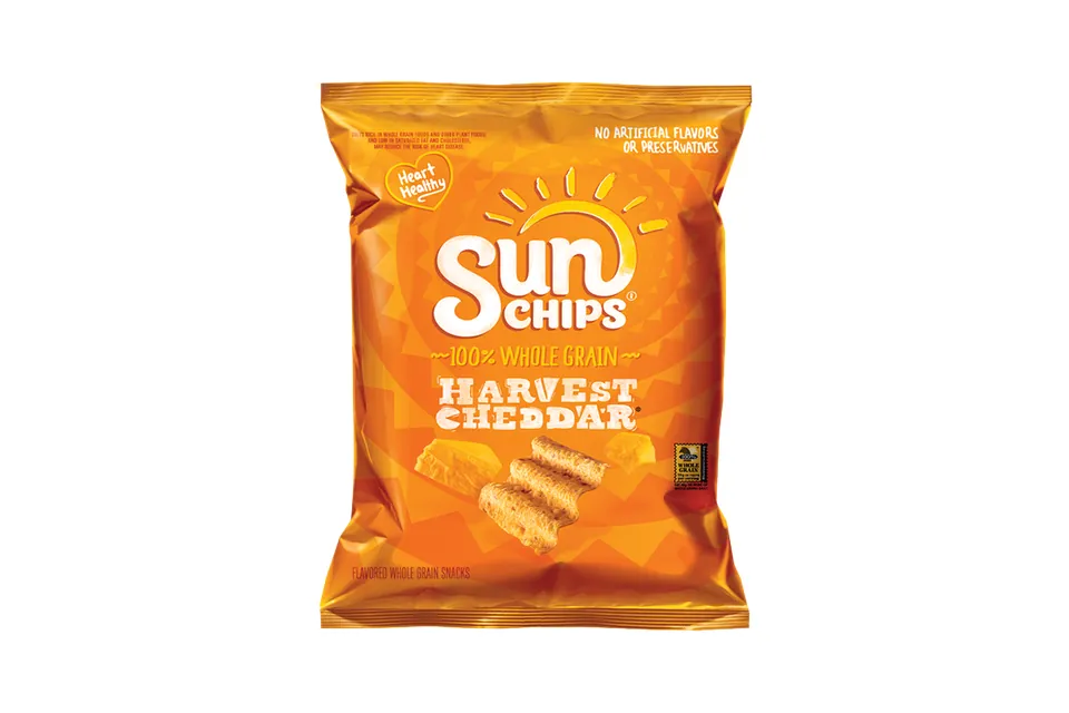 Sun Chips Harvest Cheddar from the tropical smoothie menu