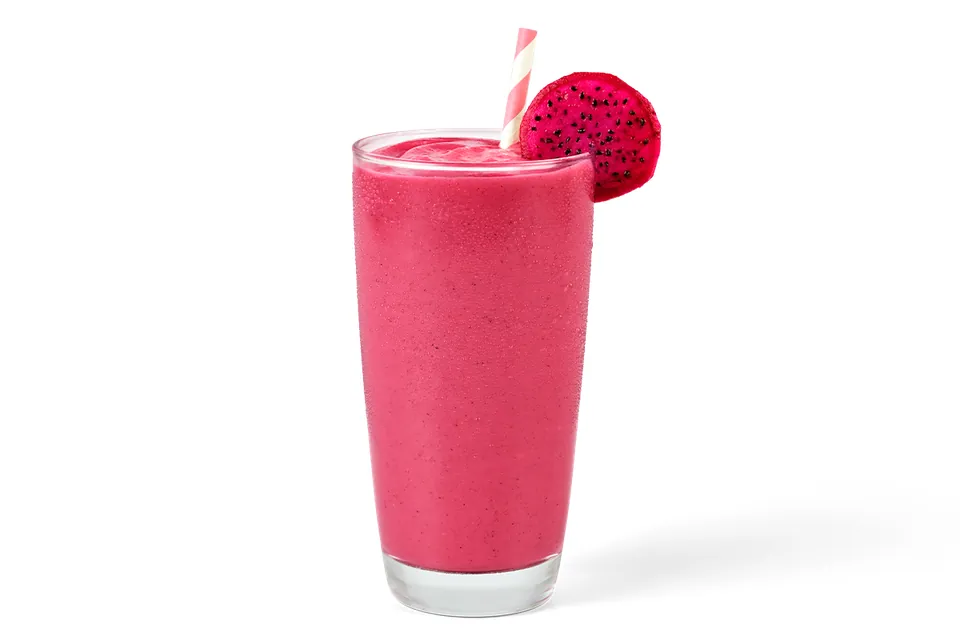 Tropical Dragon Passion Smoothie from the tropical smoothie menu